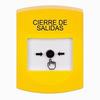 GLR201LD-ES STI Yellow Indoor Only No Cover Key-to-Reset Push Button with LOCKDOWN Label Spanish