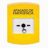 GLR201PO-ES STI Yellow Indoor Only No Cover Key-to-Reset Push Button with EMERGENCY POWER OFF Label Spanish
