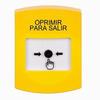 GLR201PX-ES STI Yellow Indoor Only No Cover Key-to-Reset Push Button with PUSH TO EXIT Label Spanish