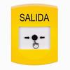 GLR201XT-ES STI Yellow Indoor Only No Cover Key-to-Reset Push Button with EXIT Label Spanish