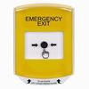 GLR221EX-EN STI Yellow Indoor Only Shield Key-to-Reset Push Button with EMERGENCY EXIT Label English