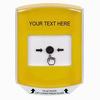 GLR221ZA-EN STI Yellow Indoor Only Shield Key-to-Reset Push Button with Non-Returnable Custom Text Label English