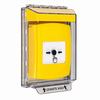 GLR241NT-ES STI Yellow Indoor/Outdoor Low Profile Flush Mount w/ Sound Key-to-Reset Push Button with No Text Label Spanish