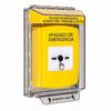 GLR241PO-ES STI Yellow Indoor/Outdoor Low Profile Flush Mount w/ Sound Key-to-Reset Push Button with EMERGENCY POWER OFF Label Spanish