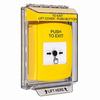 GLR241PX-EN STI Yellow Indoor/Outdoor Low Profile Flush Mount w/ Sound Key-to-Reset Push Button with PUSH TO EXIT Label English