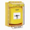 GLR271XT-EN STI Yellow Indoor/Outdoor Low Profile Surface Mount Key-to-Reset Push Button with EXIT Label English