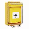 GLR281NT-ES STI Yellow Indoor/Outdoor Low Profile Surface Mount w/ Sound Key-to-Reset Push Button with No Text Label Spanish