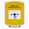 GLR2A1ES-ES STI Yellow Indoor Only Shield w/ Sound Key-to-Reset Push Button with EMERGENCY STOP Label Spanish