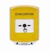 GLR2A1EV-EN STI Yellow Indoor Only Shield w/ Sound Key-to-Reset Push Button with EVACUATION Label English