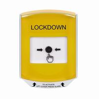 GLR2A1LD-EN STI Yellow Indoor Only Shield w/ Sound Key-to-Reset Push Button with LOCKDOWN Label English