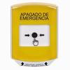 GLR2A1PO-ES STI Yellow Indoor Only Shield w/ Sound Key-to-Reset Push Button with EMERGENCY POWER OFF Label Spanish