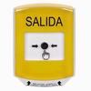 GLR2A1XT-ES STI Yellow Indoor Only Shield w/ Sound Key-to-Reset Push Button with EXIT Label Spanish