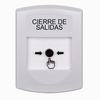 GLR301LD-ES STI White Indoor Only No Cover Key-to-Reset Push Button with LOCKDOWN Label Spanish