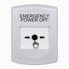 GLR301PO-EN STI White Indoor Only No Cover Key-to-Reset Push Button with EMERGENCY POWER OFF Label English