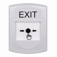GLR301XT-EN STI White Indoor Only No Cover Key-to-Reset Push Button with EXIT Label English