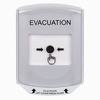 GLR321EV-EN STI White Indoor Only Shield Key-to-Reset Push Button with EVACUATION Label English