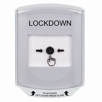 GLR321LD-EN STI White Indoor Only Shield Key-to-Reset Push Button with LOCKDOWN Label English