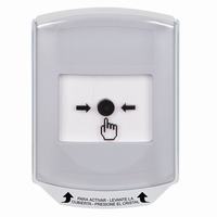 GLR321NT-ES STI White Indoor Only Shield Key-to-Reset Push Button with No Text Label Spanish