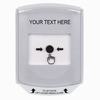 GLR321ZA-EN STI White Indoor Only Shield Key-to-Reset Push Button with Non-Returnable Custom Text Label English