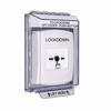 GLR331LD-EN STI White Indoor/Outdoor Low Profile Flush Mount Key-to-Reset Push Button with LOCKDOWN Label English