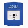 GLR401ES-ES STI Blue Indoor Only No Cover Key-to-Reset Push Button with EMERGENCY STOP Label Spanish