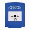 GLR401EX-ES STI Blue Indoor Only No Cover Key-to-Reset Push Button with EMERGENCY EXIT Label Spanish