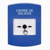 GLR401LD-ES STI Blue Indoor Only No Cover Key-to-Reset Push Button with LOCKDOWN Label Spanish
