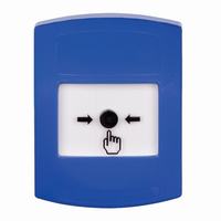 GLR401NT-ES STI Blue Indoor Only No Cover Key-to-Reset Push Button with No Text Label Spanish