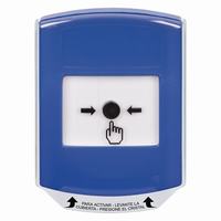 GLR421NT-ES STI Blue Indoor Only Shield Key-to-Reset Push Button with No Text Label Spanish