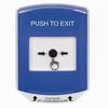GLR421PX-EN STI Blue Indoor Only Shield Key-to-Reset Push Button with PUSH TO EXIT Label English