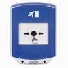 GLR421RM-EN STI Blue Indoor Only Shield Key-to-Reset Push Button with Running Man Icon English