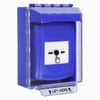 GLR471NT-EN STI Blue Indoor/Outdoor Low Profile Surface Mount Key-to-Reset Push Button with No Text Label English