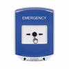 GLR4A1EM-EN STI Blue Indoor Only Shield w/ Sound Key-to-Reset Push Button with EMERGENCY Label English