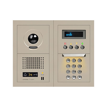 [DISCONTINUED] GTV-DES202A Aiphone 10-Key Video Entrance Panel Kit 2X2 Size