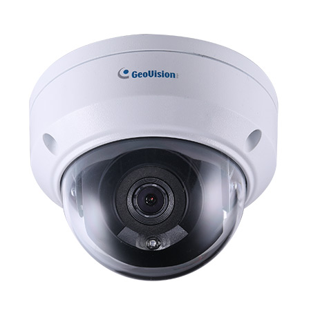[DISCONTINUED] GV-ADR4701 Geovision 2.8mm 20FPS @ 4MP Outdoor IR Day/Night WDR Dome IP Security Camera 12VDC/POE