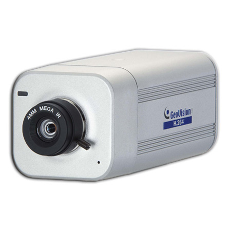 GV-BX110F Geovision 4mm 15FPS @ 1.3M Indoor Day/Night Box IP Security Camera 12VDC/POE-DISCONTINUED