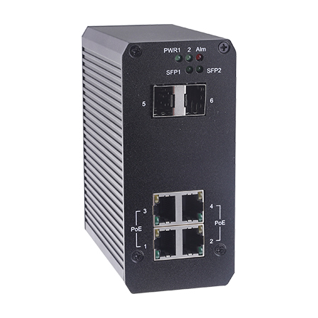 GV-POE0410-E-V2 Geovision 6-Port Gigabit 802.3at PoE+ Switch