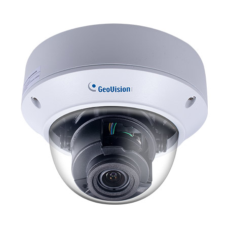[DISCONTINUED] GV-TVD8710 Geovision 2.8-12mm Motorized 20FPS @ 8MP Outdoor IR Day/Night WDR Vandal Proof Dome IP Security Camera 12VDC/PoE