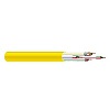 H91601-1A Southwire 22 AWG 4 Conductors Shielded CMP/CL3P/FPLP Plenum Access Control Cable - 1000’ Reel - Yellow