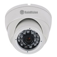 HDEB24-3-W Rainvision 2.8mm 30FPS @ 1080p Outdoor IR Day/Night HD-TVI/HD-CVI/AHD/Analog Eyeball Security Camera 12VDC - White