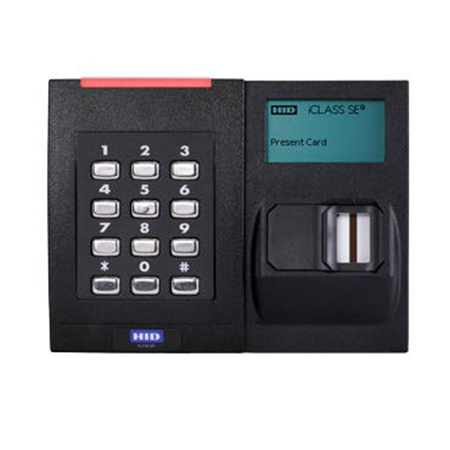 928NFNTEK0003B HID RKLB40 iClass SE Biometric Reader 13.56 MHz iCLASS Seos, iCLASS SR and iCLASS Credentials Support Wiegand Controller Communication Terminal Strip Controller Connection Standard v1 iCLASS Support/Keyset 00 Keypad Setting