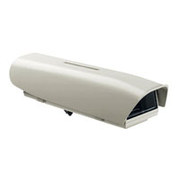 HOV32K2A016 Videotec 12" (300mm) Camera Housing w/ Sunshield, Heater, and 24VAC heavy duty blower for hot environments