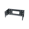 HPM-6-915 Middle Atlantic 6 Space (10-1/2 Inch) Hinged Panel Mount, 9 Inch To 15 Inch Adjustable Depth, Black Finish