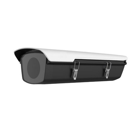 HS-217SHB-B-NB Uniview Outdoor Aluminum Housing with Heater and Fan - Black Shell with White Sunshield
