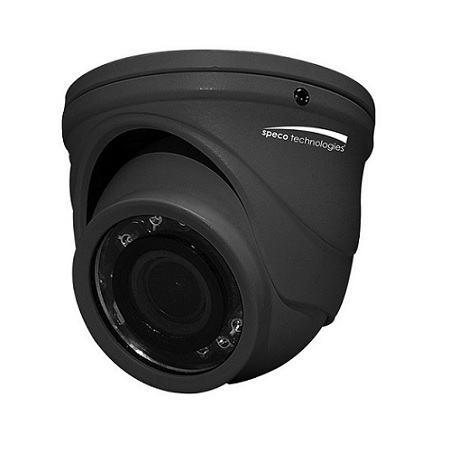 HT471TG Speco Technologies 2.9mm 15FPS @ 4MP Outdoor IR Day/Night Mini-Turret HD-TVI Security Camera 12VDC - Dark Gray