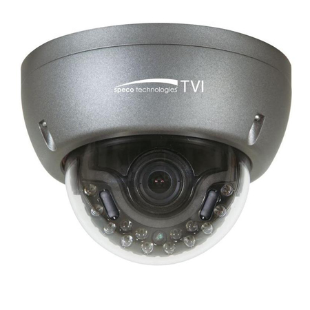 HT5941T Speco Technologies 3.6mm 30 FPS @ 1920x1080 Outdoor IR Day/Night WDR Dome HD-TVI Security Camera 12VDC/24VAC