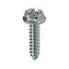HWSMS1012 L.H. Dottie 10 x 1/2" Slotted Hex Washer Head Sheet Metal Screws - Zinc Plated - Pack of 100