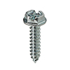 HWSMS101 L.H. Dottie 10 x 1" Slotted Hex Washer Head Sheet Metal Screws - Zinc Plated - Pack of 100