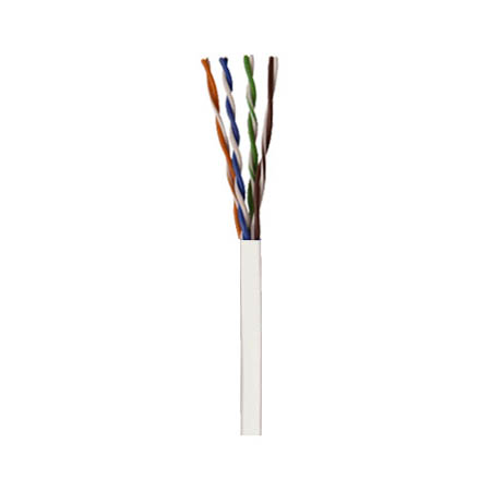 I99993-2B Southwire 23 AWG 4 Unshielded Twisted Pairs (UTP) Solid Bare Copper CMP Plenum Cat6 Network Cable - 1000' Pull Box - White