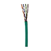 I99993-9B Southwire 23 AWG 4 Unshielded Twisted Pairs (UTP) Solid Bare Copper CMP Plenum Cat6 Network Cable - 1000' Pull Box - Green